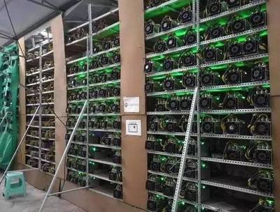 Modern European mining farm with advanced cooling and energy management systems