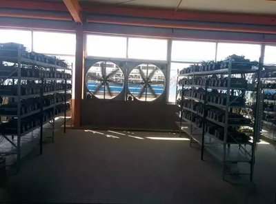 Renewable energy mining farm with solar panels