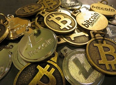 Close-up view of a high-performance cryptocurrency mining rig